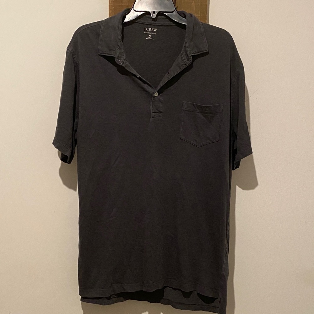 J. Crew Men's Charcoal Polo Shirt